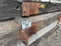 Recycled Tapered Transom Sleepers 280 x 250mm